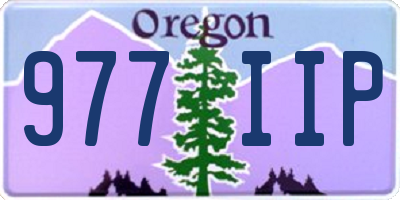 OR license plate 977IIP