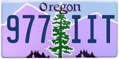 OR license plate 977IIT