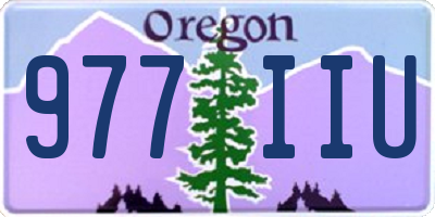 OR license plate 977IIU