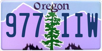 OR license plate 977IIW