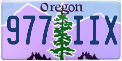 OR license plate 977IIX