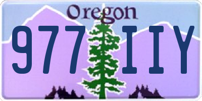 OR license plate 977IIY