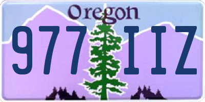 OR license plate 977IIZ