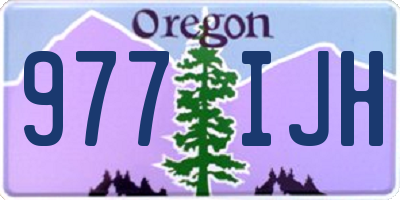 OR license plate 977IJH