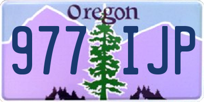 OR license plate 977IJP