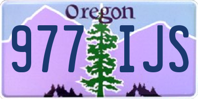 OR license plate 977IJS