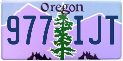 OR license plate 977IJT