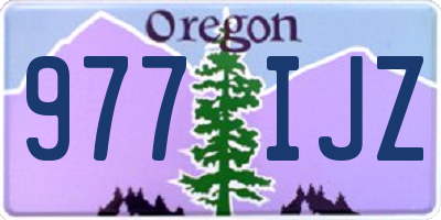 OR license plate 977IJZ