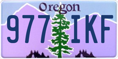 OR license plate 977IKF