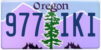 OR license plate 977IKI