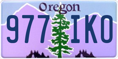 OR license plate 977IKO