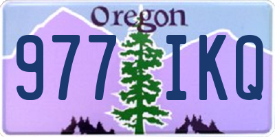 OR license plate 977IKQ