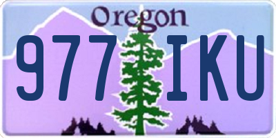 OR license plate 977IKU