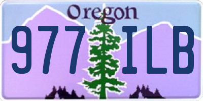 OR license plate 977ILB