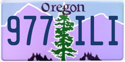 OR license plate 977ILI