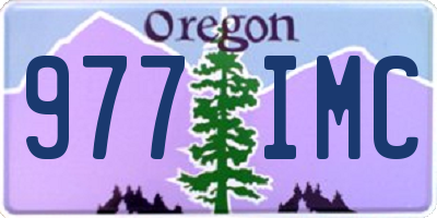 OR license plate 977IMC