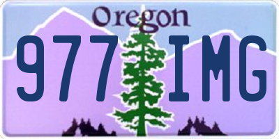 OR license plate 977IMG