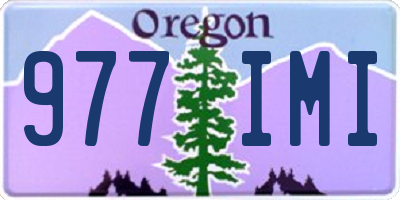 OR license plate 977IMI