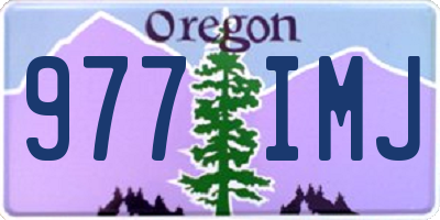 OR license plate 977IMJ