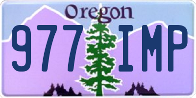 OR license plate 977IMP