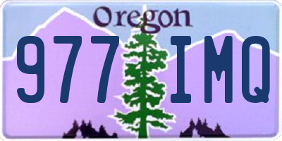 OR license plate 977IMQ
