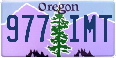 OR license plate 977IMT