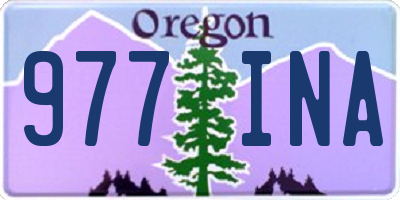 OR license plate 977INA