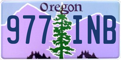 OR license plate 977INB
