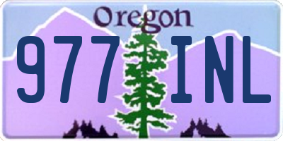OR license plate 977INL
