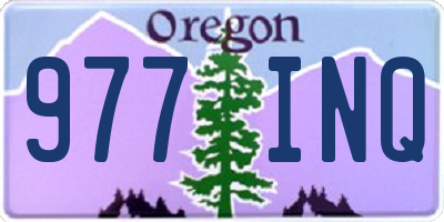 OR license plate 977INQ