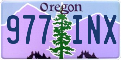 OR license plate 977INX