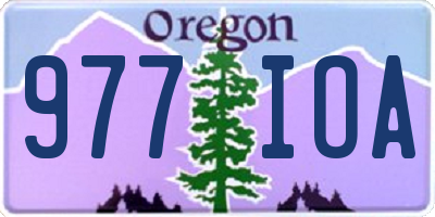 OR license plate 977IOA