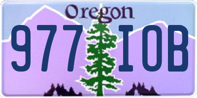 OR license plate 977IOB