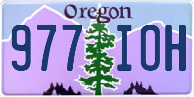 OR license plate 977IOH