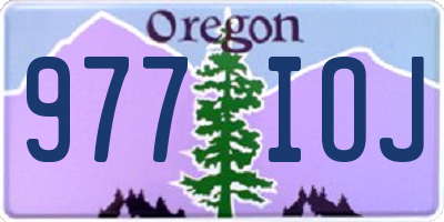 OR license plate 977IOJ