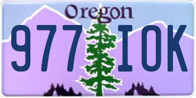 OR license plate 977IOK