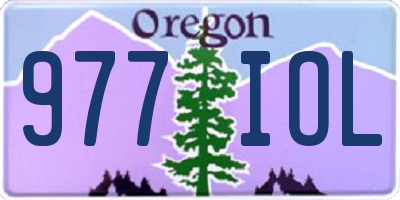 OR license plate 977IOL