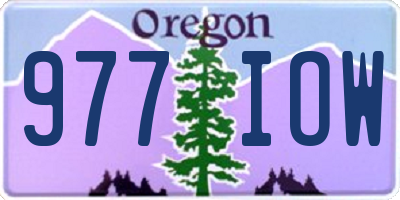 OR license plate 977IOW