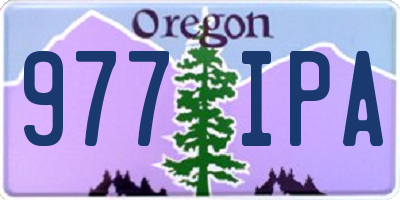 OR license plate 977IPA