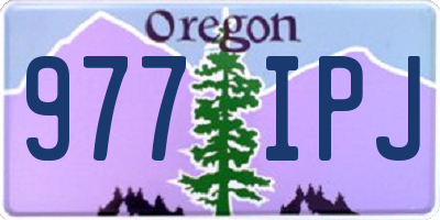 OR license plate 977IPJ