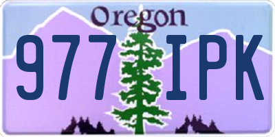 OR license plate 977IPK