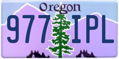 OR license plate 977IPL