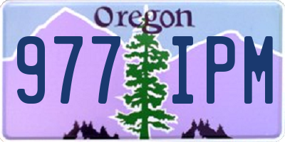 OR license plate 977IPM
