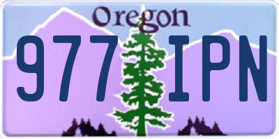 OR license plate 977IPN