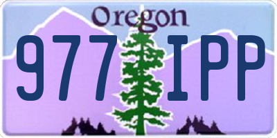 OR license plate 977IPP