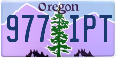 OR license plate 977IPT