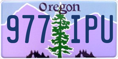 OR license plate 977IPU