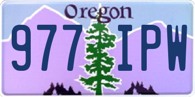 OR license plate 977IPW