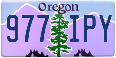 OR license plate 977IPY