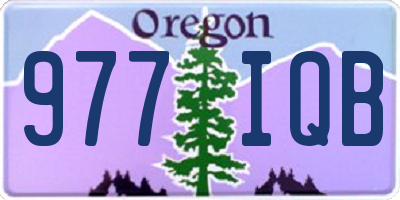 OR license plate 977IQB